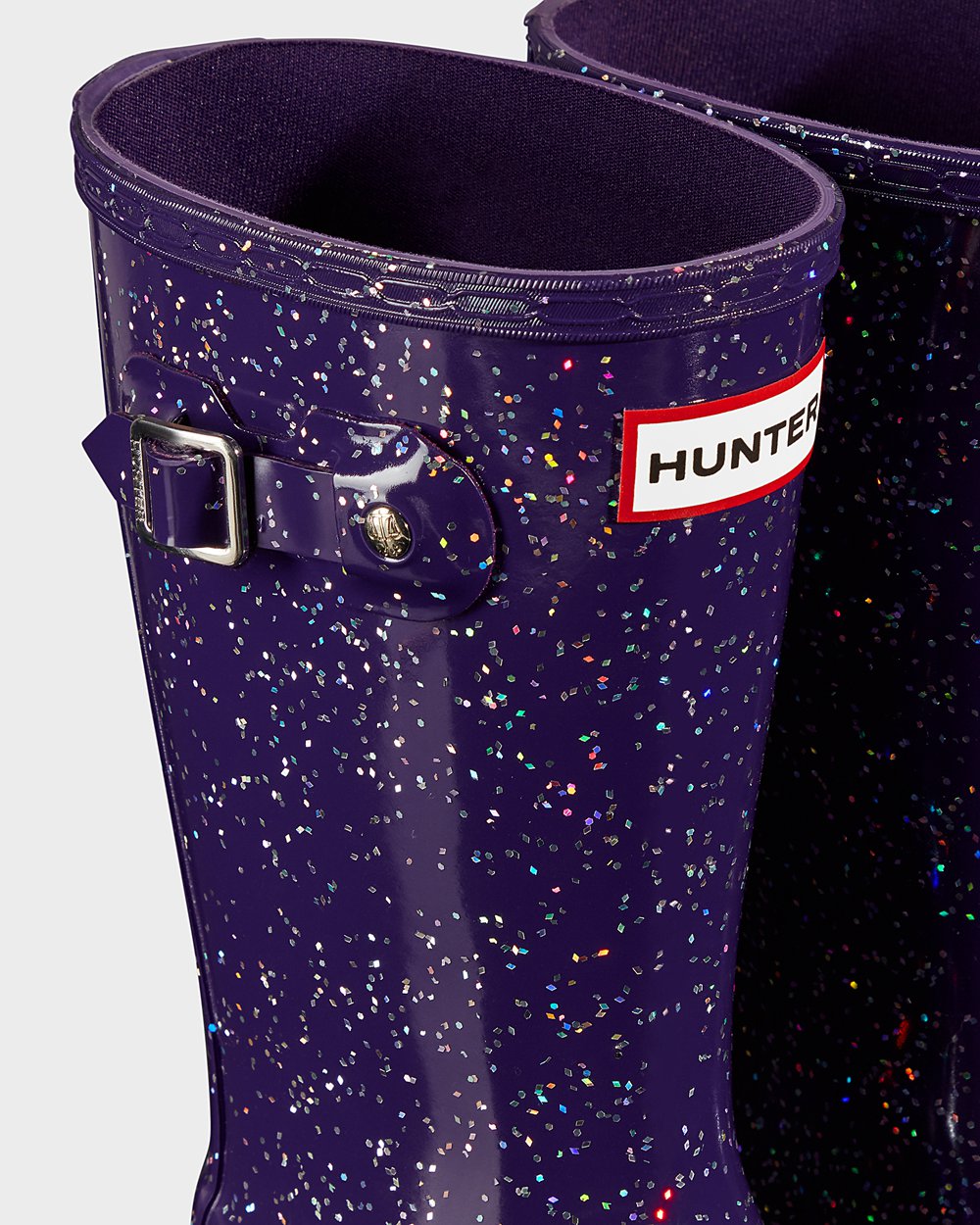 Gummistövlar Barn - Hunter Original Stora Giant Glitter - Blå Lila - 102835-YVQ